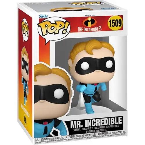 Funko Pop vinyl figure of Mr. Incredible from The Incredibles 20th anniversary collection
