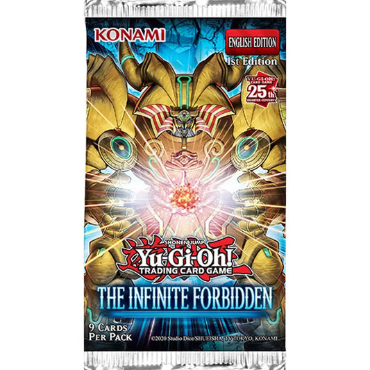 Yu-Gi-Oh! The Infinite Forbidden Booster Pack featuring Exodia Fusion Monster artwork