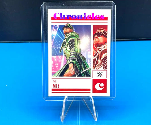 The Miz trading card featuring Pink Parallel from Panini Chronicles WWE 2023