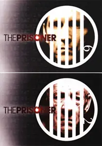 Stylized logo with prison bars and text for The Prisoner Series 2 trading cards