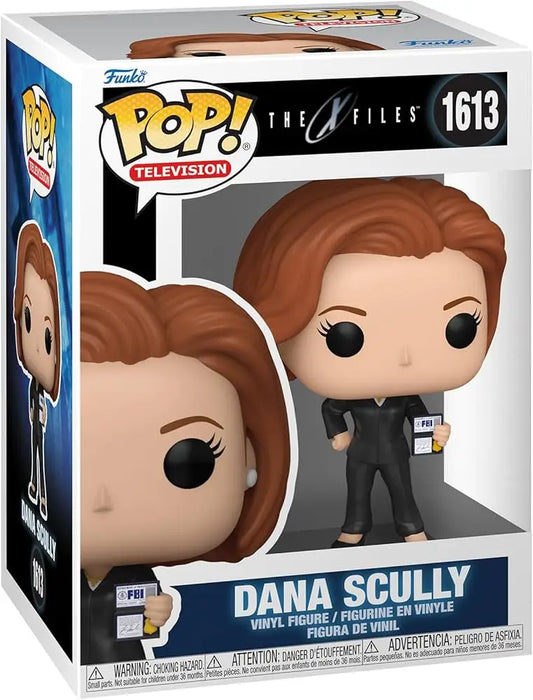 Dana Scully Funko Pop! vinyl figure wearing black suit from The X-Files collectible series