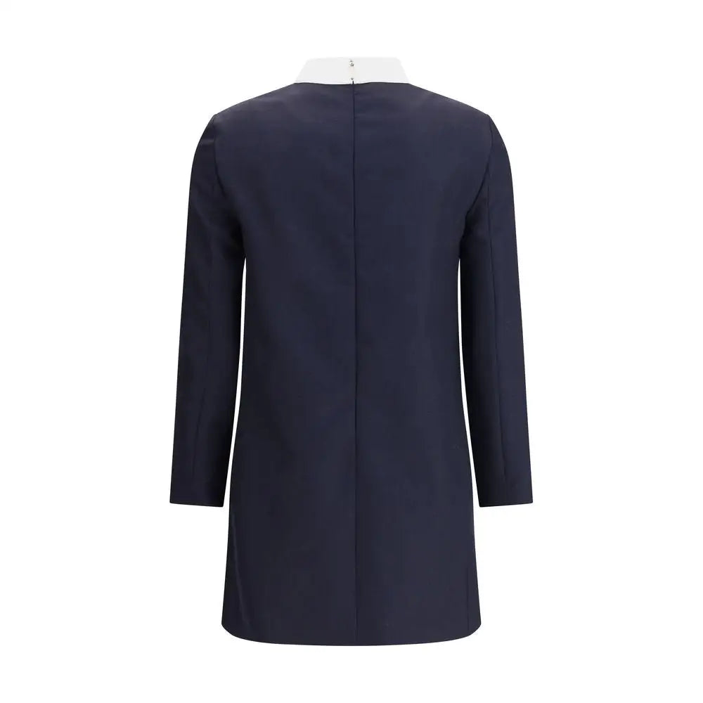 Thom Browne High Wool Suiting Shift Dress