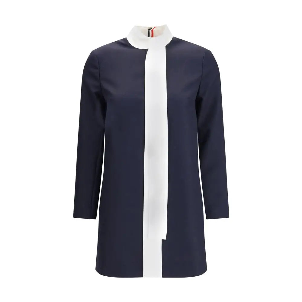 Thom Browne High Wool Suiting Shift Dress