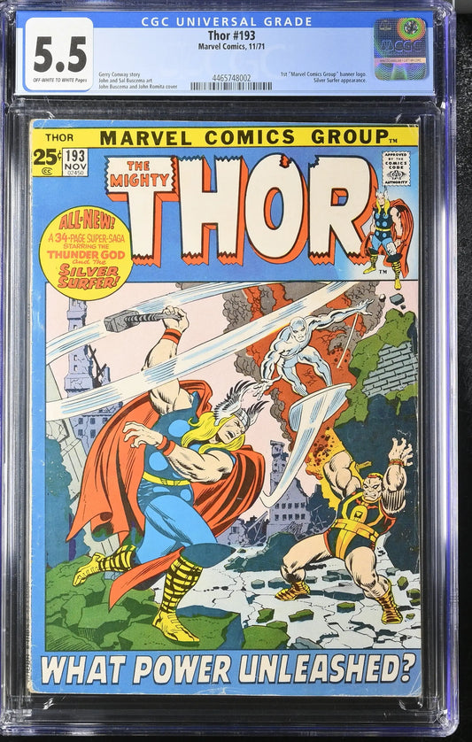 Thor 193 (1971) Graded CGC 5.5 Silver Surfer - Comic Book