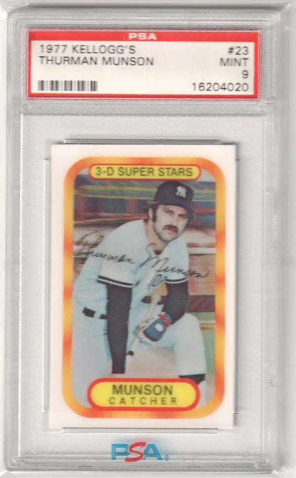 Graded Thurman Munson baseball card from Columbia Hobby, ESPN 2K Sports collector item