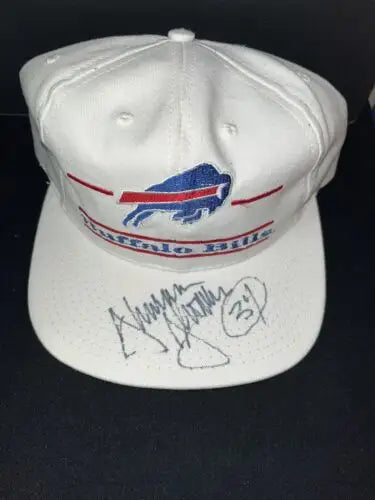 Autographed Thurman Thomas snapback cap for Buffalo Bills fans and collectors