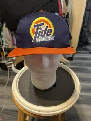 Tide Racing Blue and Orange Snapback Hat with Tide Racing Team logo