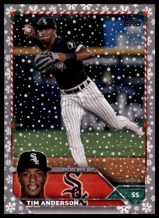 Tim Anderson 2023 Topps Holiday Metallic baseball card Chicago White Sox