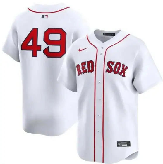 White Tim Wakefield Boston Red Sox Nike Home Limited Player Jersey front view
