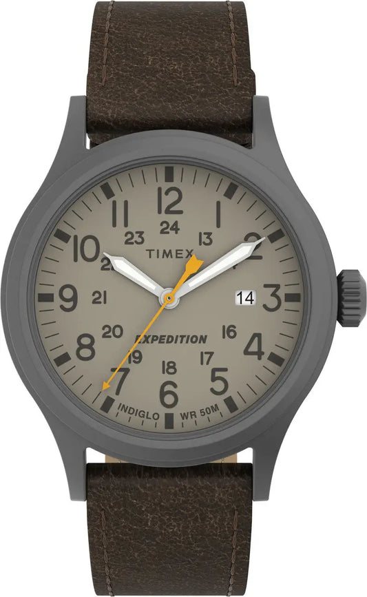 Timex Men’s Expedition Quartz Sport Watch with Leather Strap - Timex