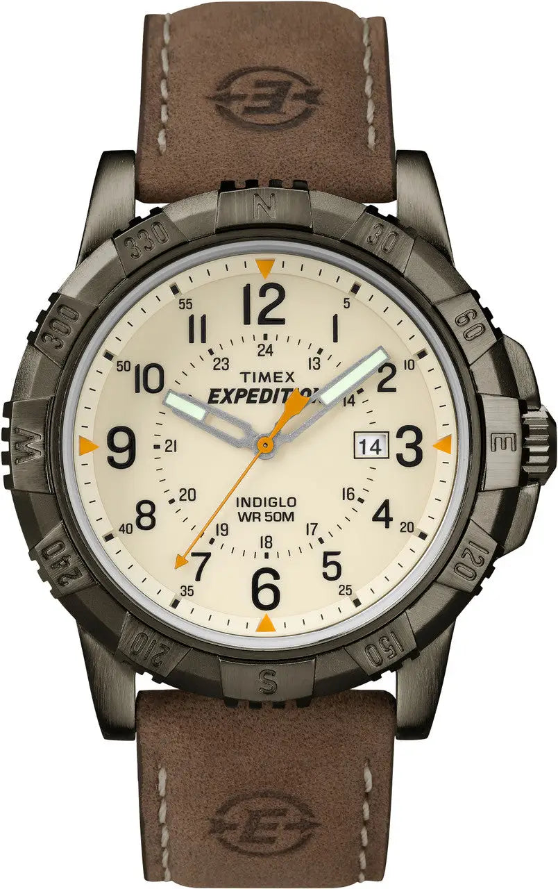 Timex Men’s Expedition Rugged Field Watch with Leather Band - Timex