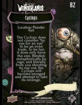 Tiny Tina’s Wonderlands Upper Deck Cyclops #82 - Trading Card