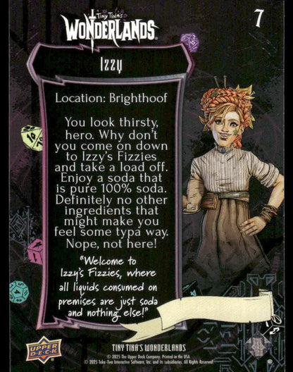 Tiny Tina’s Wonderlands Upper Deck Izzy #7 - Trading Card