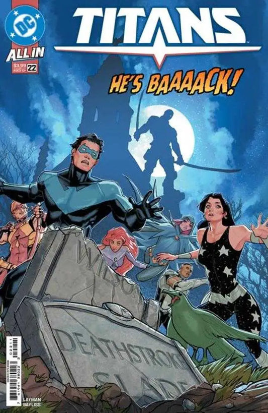 Titans #22 Cover A by Pete Woods featuring vibrant comic art for collectors