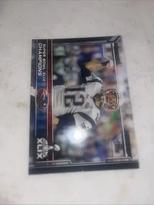Tom Brady Super Bowl XLIX Champions trading card from Topps 2015 collection