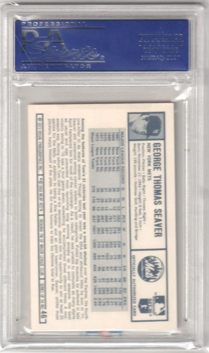 Graded Tom Seaver 1973 Kellogg’s Pro Super Stars baseball card from Columbia Hobby