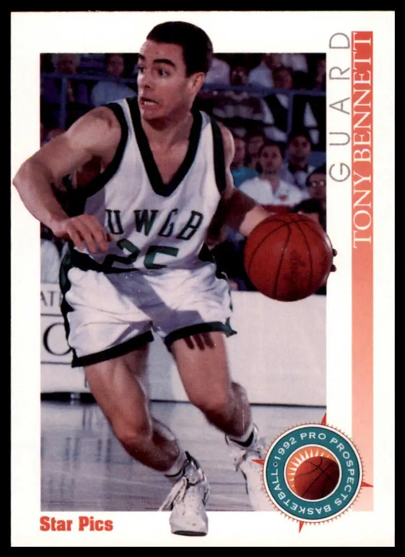 Basketball trading card of Tony Bennett from Star Pics series featuring UW-Green Bay Phoenix