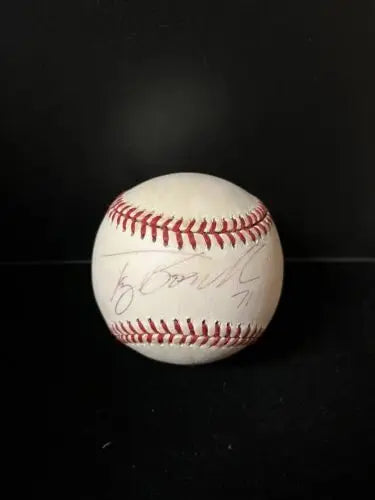 Tony Boselli Signed OMLB Baseball Ball for Jacksonville Jaguars NFL HOF collectors