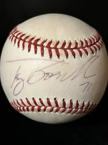 Tony Boselli Signed OMLB Baseball Ball Jacksonville Jaguars NFL HOF JSA Auto