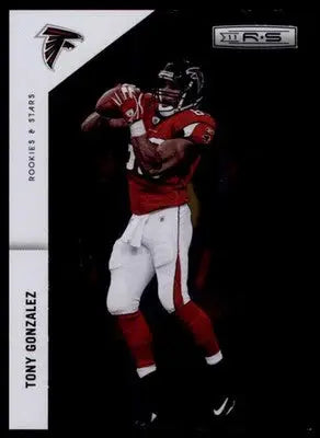 Tony Gonzalez football card from Panini Rookies Stars Longevity series