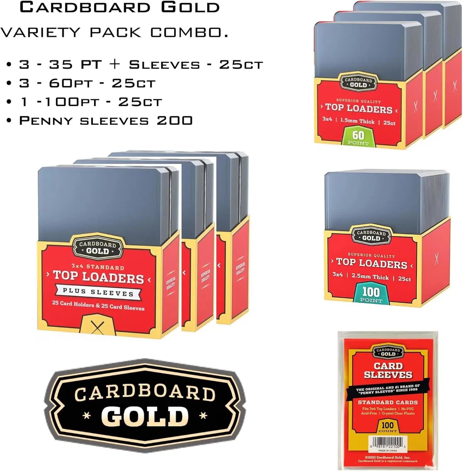 Card protection supplies including Toploader Collector Bundle with Soft Sleeves