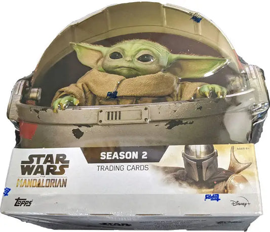 Star Wars Mandalorian Season 2 trading cards with Grogu in Topps tin box