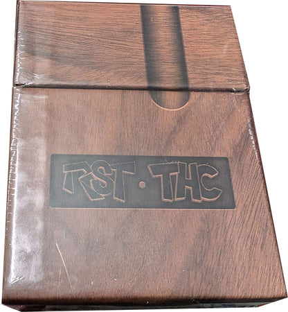 Wooden box with TST THC engraving for Topps 2022 Clerks III trading cards set