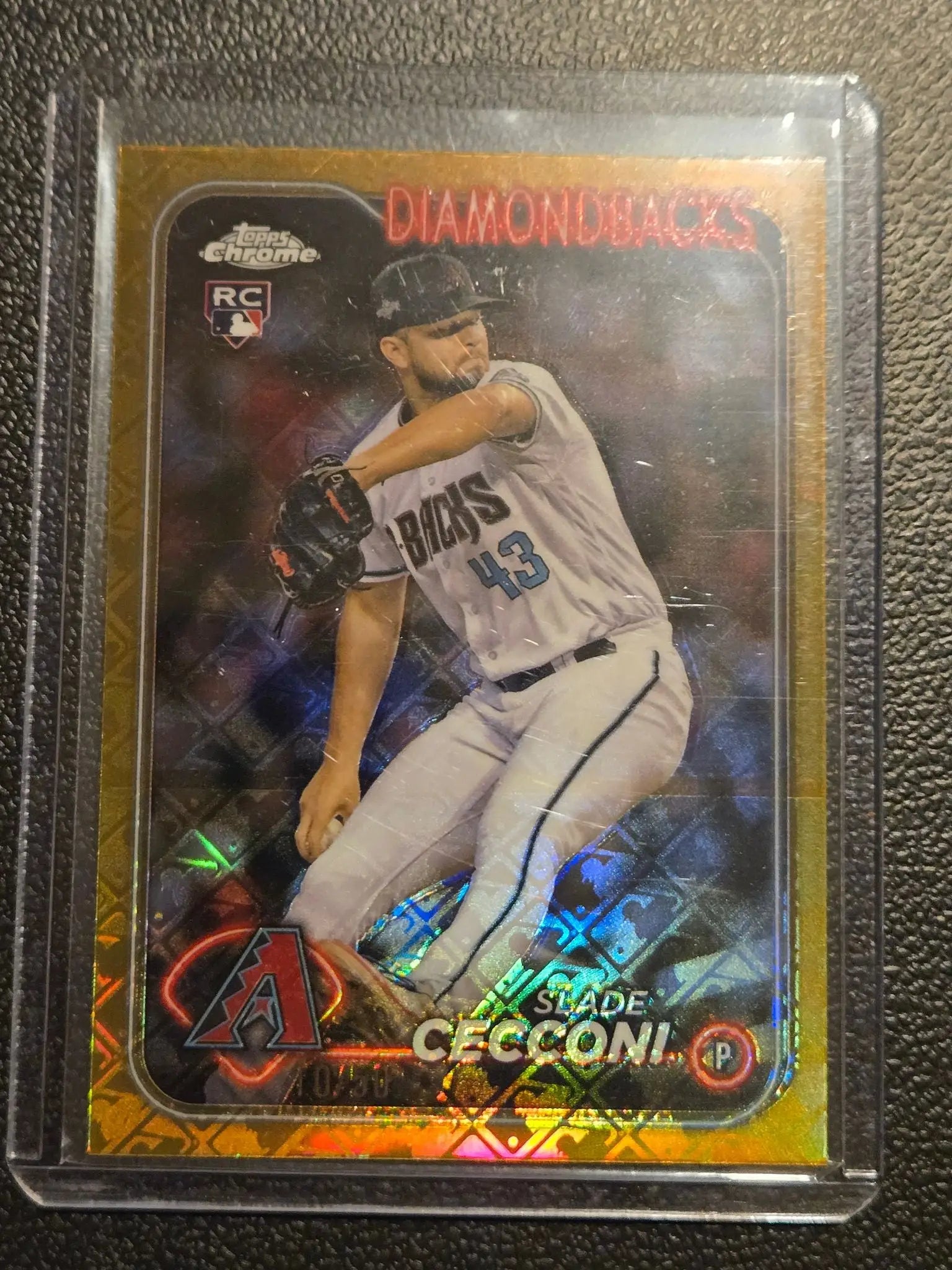 Topps Chrome 2024 Baseball MLB logo refractor Lot of 5 Cards All #’d - Baseball Cards