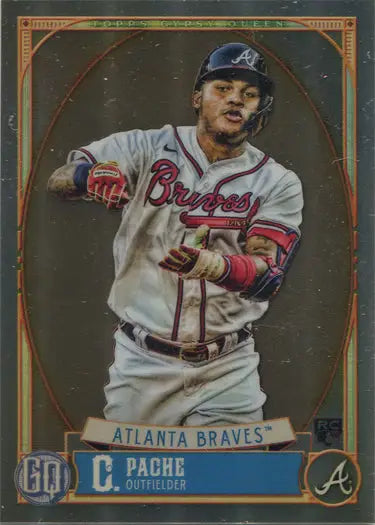 Cristian Pache baseball card from Topps Gypsy Queen 2021 Chrome Boxtopper set