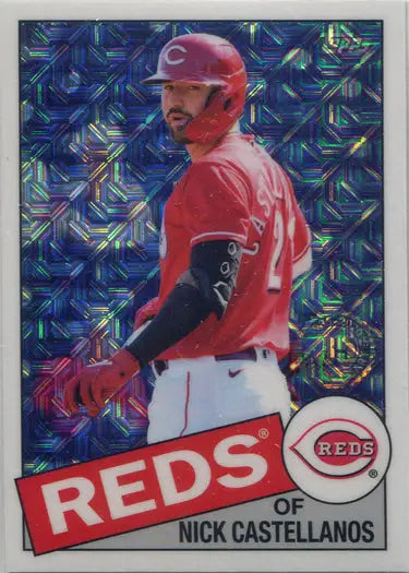 Cincinnati Reds player Nick Castellanos on Topps Update 2020 Chrome Silver Card