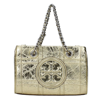 Tory Burch Gold Leather Handbag - Handbag