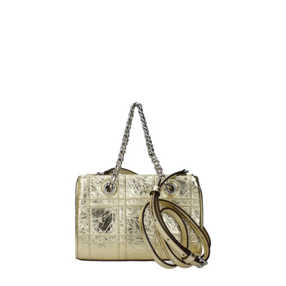 Tory Burch Gold Leather Handbag - Handbag
