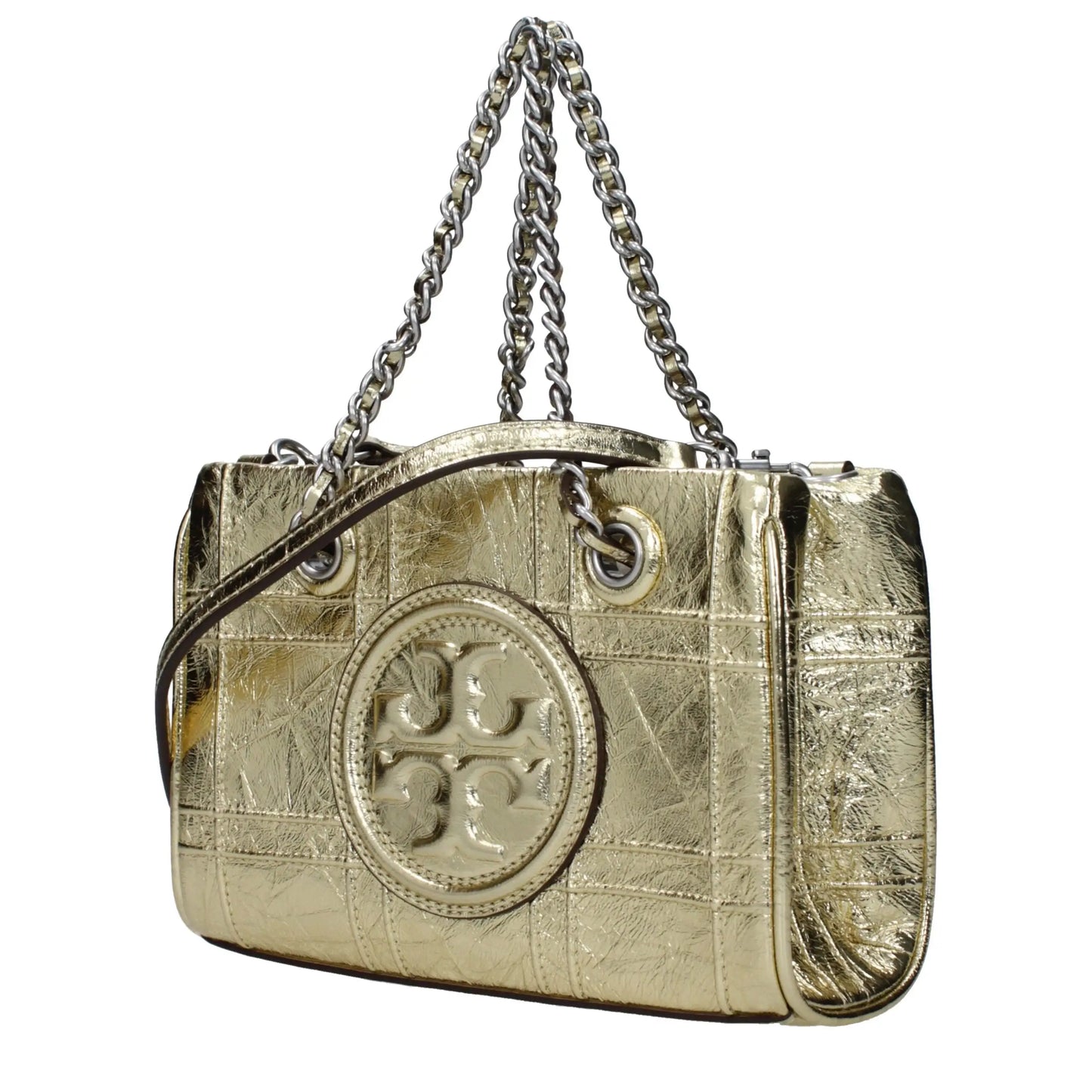 Tory Burch Gold Leather Handbag - Handbag