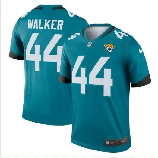Teal Jacksonville Jaguars Walker jersey featuring Travon Walker for Jacksonville Jaguars Nike