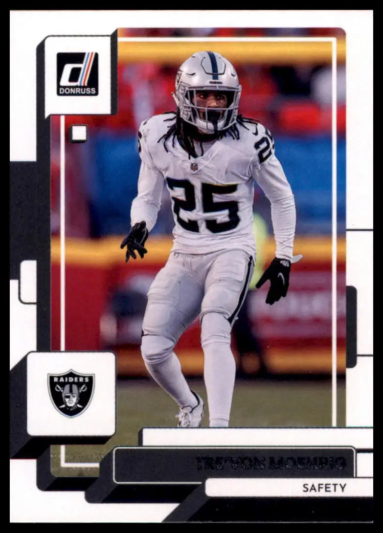 Tryon Mooring football card from Tre Von Moehrig 2022 Donruss Las Vegas Raiders