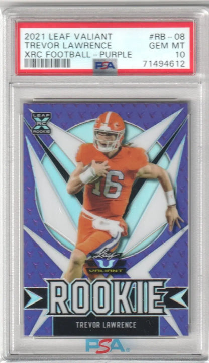 Graded Trevor Lawrence rookie card from Columbia Hobby’s eBay store showcasing single cards