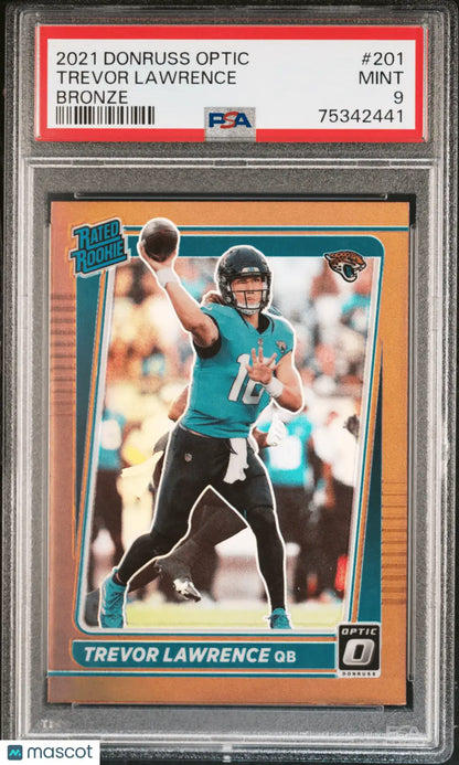 Columbia Hobby Trevor Lawrence 2021 Panini Donruss Optic Bronze RC rookie card