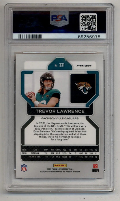Trevor Lawrence 2021 Prizm Disco #331 PSA 10 Gem Mint 6978 - Singles