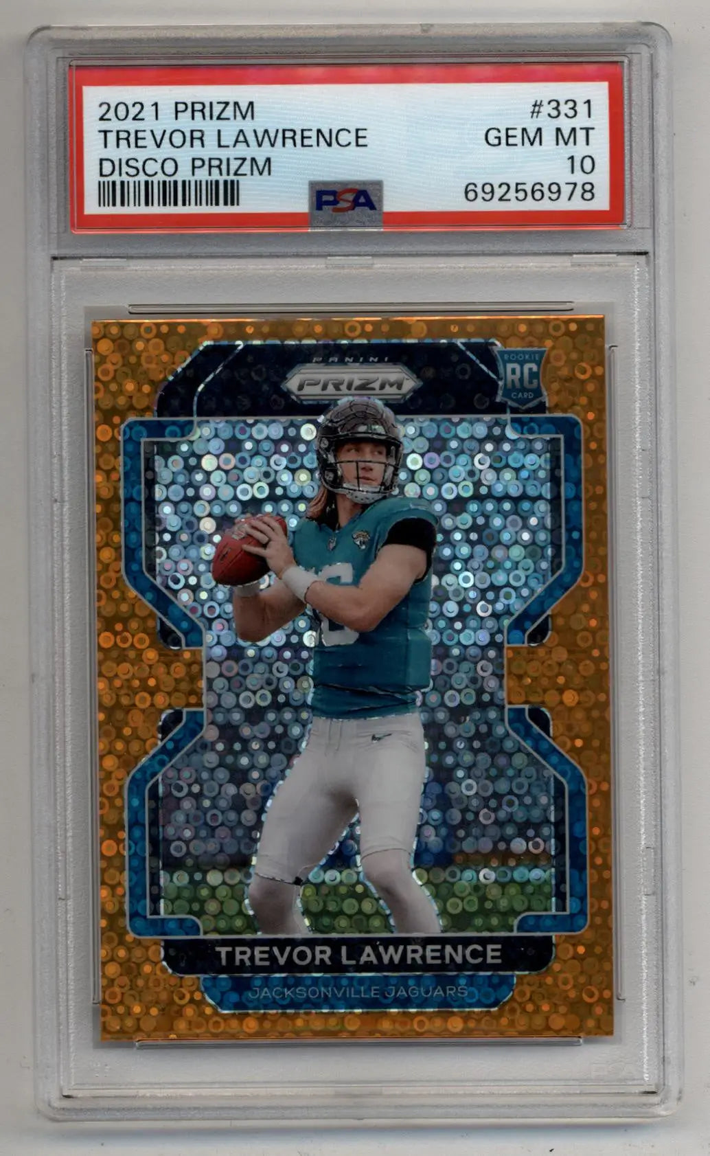 Trevor Lawrence 2021 Prizm Disco #331 PSA 10 Gem Mint 6978 - Singles