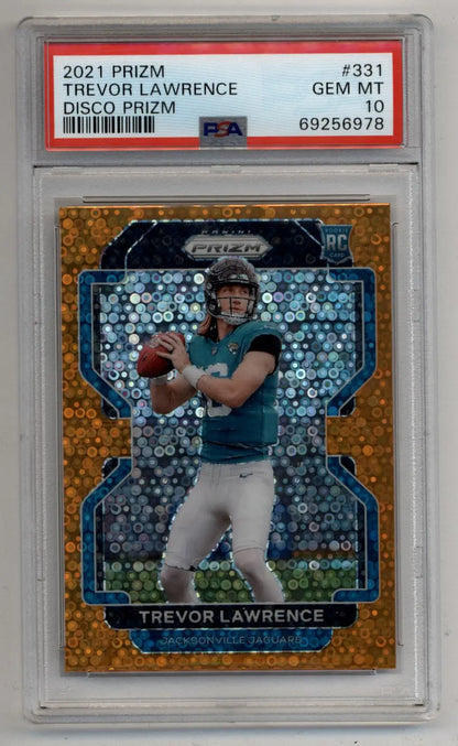 Trevor Lawrence 2021 Prizm Disco #331 PSA 10 Gem Mint 6978 - Singles