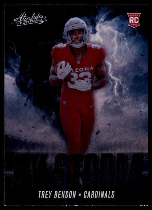 Trey Benson football card from Panini Absolute 2024 Arizona Cardinals merchandise
