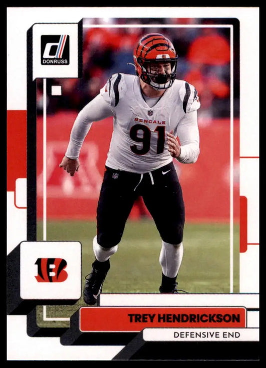Trey Hendrickson football card from 2022 Donruss featuring Cincinnati Bengals player