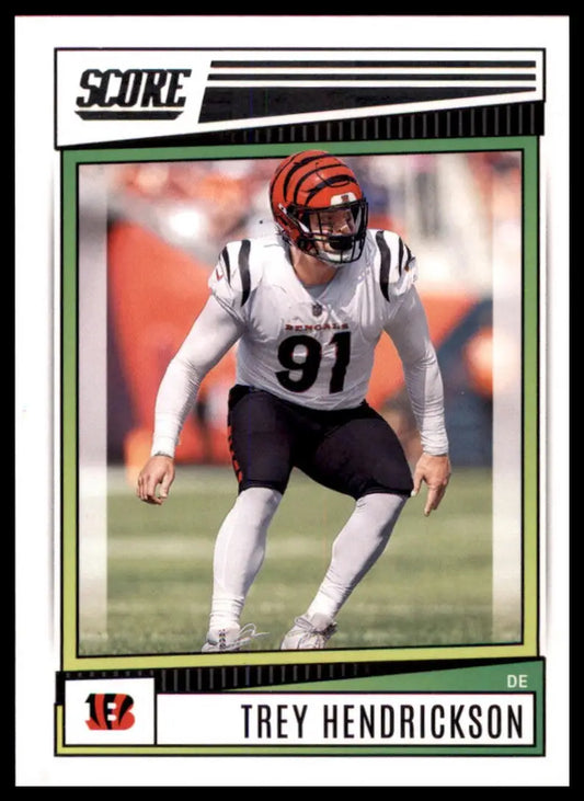 Trey Hendrickson football card from 2022 Score series featuring Cincinnati Bengals player