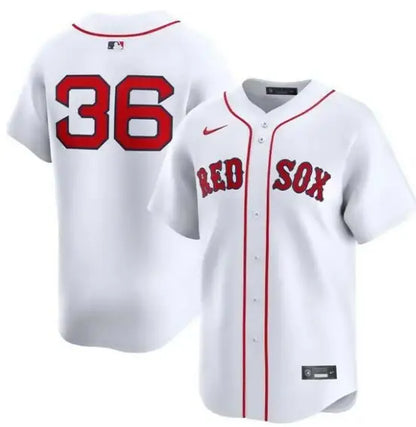 White Boston Red Sox Triston Casas Nike Home Limited Player Jersey displayed