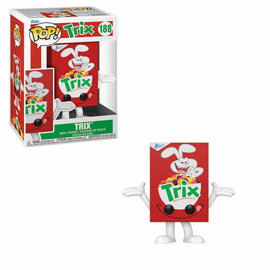Funko Pop figure of Trix Cereal mascot in collectible box for trading cards fans