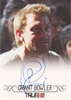Autographed headshot of Grant Bowler as Cooter on True Blood Archives autograph card