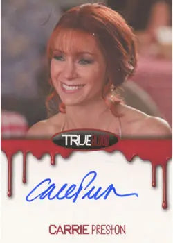 Autographed trading card of Carrie Preston as Arlene Fowler from True Blood