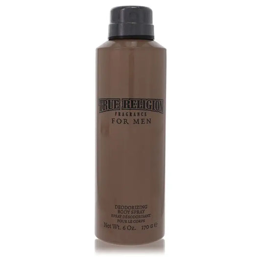 Brown True Religion deodorant spray for men 6 oz, a true religion deodorant option