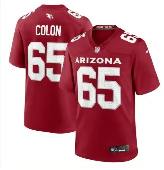 Red Arizona Cardinals Trystan Colon NFL jersey with COLON on the back