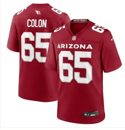 Red Arizona Cardinals Trystan Colon NFL jersey with COLON on the back
